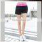 Plain Gym Wear Seamless Middle Waistband Yoga Fitness Running Sports Women Shorts Compression