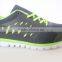 EVA insole black good supplier slip resistant shoes men with green decoration