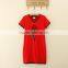 New Design Hot Sale Family Clothes/mum And Kids Dress Red Rose Dress Family Clothes Set Short Sleeve