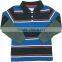 High Quality Mercerized Cotton Sublimated Blue White Stripe Man Polo T-shirt Custom Made for Man Business Casual Shirt