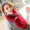 cheap price 2017 new year new model girl fur scarf faux wool 95*12cm fashional style young ladies shawl