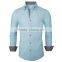 Custom wholesale pattern men's long sleeve fashion oxford shirt