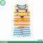 Cute Cartoon Sleeveless Baby Boy Clothing 2pcs