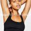 New technical top with slogan women's black racerback sports tank tops