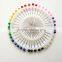 New design High Quality Colorful pearl pin needle with round head