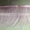 3-4 inch ostrich feather trimmings with satin ribbon