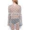 New see-though net latest gown design