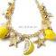 New arrive fashion kids bead bracelets lemon fruit star colorful Beach acrylic bracelets