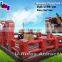Flashing eyes Mechanical Inflatable bull rodeo with western inflatable mat