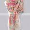 custom new style fringe india voile scarf small flower infinity print voile scarf