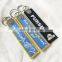 Wholesale promotional cheap audicar logo keychains /embroidered key chains for the car brand keychains