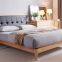 European Modern Furniture Wooden With Leather Headboard Cushion 1.8M Bed