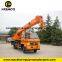 10 tons  Hydraulic Crane on Truck  Factory Directly Sale T-KING  Chassis 698