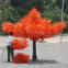 plastic material small artificial maple tree with steel structure