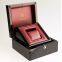 Black Hight Glossy fashionWatch Display Storage Wood Packaging Gift Box Watch Box With Gold Metal Hinges And Button Lock