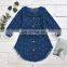 2-7Y Autumn Toddler Kids Baby Girl Shirts Tops Clothes Denim pearl Long Sleeve Tops Shirt girls belt cute Warm Coat