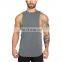 Custom Print Embroidery Men 100% Cotton Fitness Custom Print Plain Gym Tank Top