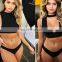 Sexy Bikini Hollow Out Bathing Suit Halter Swimwear Women Swimsuit Girl Bikini Push Up Beach Wear Solid Bikini Set A912