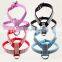 PU material crystals dog accessories luxury bling dog harness with leash