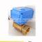Медный шаровой клапан DC3.6-6V DV5V DC12V DC24V 220V dn8 dn10 dn15 dn20 двухходовой умный 3/4