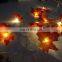 10 LED Battery Powered Fall Harvest Maple Leaves String Lights