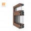 LSL 113 Frame type low carbon aluminum & wood window& screen integrated