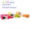 bright color dog collar with LED light accept color custom simple design collar