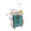 Emergency Trolley Hospital ABS Emergency Crash Cart With Drawers Medical Cart Supplies