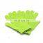 Customized Wholesale Colorful Nylon Exfoliating Shower Scrubber Five Finger Glove