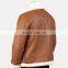 Wholesale men latest design leather jacket for men with zip closure type jackets