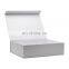 Luxury stock ready fancy white a3 shallow size cardboard foldable gift box packaging
