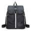Black Leisure Business Travel Backpack Multi Functional Comfort Polyester Woman Backpack Factory custom Logo Bag CLG18-102