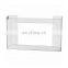 Clear Acrylic Single Glove Box Holder with Hand Sanitizer Pocket Stand