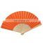 Wholesale Custom Color Bamboo Paper Folding Han Fans/ Vietnam Good Quality Paper Hand Fans Made of Bamboo Craft