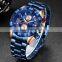 LIGE 10025 Men Quartz watches  Luxury Stainless Steel Sport Waterproof watch  mens watch