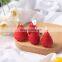 High Quality 4 Pcs/box Smokeless Strawberry Shaped Scented Candle for Home Decoration  Home Artificial Ornaments Photo Props