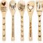 bamboo cooking utensils set engraved totally wholesale bamboo wooden spoon set burned