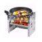 Easily assembled folding stainless steel bbq grill