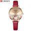 Curren Luxury Brand Waterproof Quartz Watch Fashion Casual Belt Ladies Flower Waterproof Watch