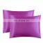 Amazon Best Seller Colorful Envelope Closure Soft Silky Satin Pillow Case