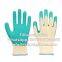 10Gauge 5Yarn(21S) Cotton Liner Crinkle Latex Cotton Working Gloves Latex Rubber Palm Work Gloves