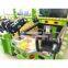 Guangdong Zhongshan Tai Le play children's indoor video game carnival shooting amusement equipment fruit big riot green theme shot ball shot watercolor TV display