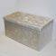 Ice Velvet ottoman-Beige
