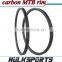 29er 42mm Width Carbon rims MTB rims Tubuless carbon periphery Hookless carbon mtb rim used for mountain bike