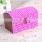 Vintage Novelty Square-shaped Bamboo Curtain Style Sundries Box Jewelry Box Decoration Box