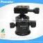 New products 2016 innovative product Aluminum Alloy Professional Reverse Tripod ball head camera mount