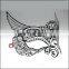 Bendable Laser Cut Hollow Out Black Prom Mask