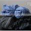 Korea Japan Fashion Ladies Solid Color Blank Plain Goffer Woven Linen Pashmina Shawl Scarf