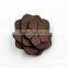 Handmade Men's Gifts Wood Brooch Wooden Flower Lapel Pins