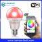 Led bulb new product energy saving wifi led light bulb indoor aluminum RGB colorful wifi light